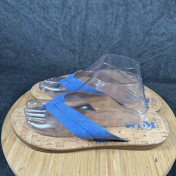 Korks Women's Flip Flop Sandals Blue Size US 11 - Picture 3 of 6